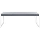 Beliani BACOLI - Tuintafel - Grijs - Aluminium