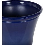 Beliani KOKKINO - Plantenbak - Blauw - 50 cm - Klei-vezelmengsel