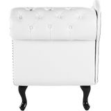 Beliani NIMES Chaise longue Kunstleer 73 x 170 cm - Elegante Recamiere voor optimaal zitcomfort