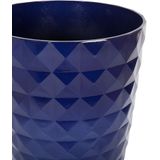 Bloempot blauw 35 cm ronde bloempot modern design