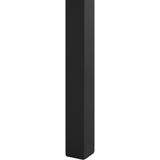 Tuintafel grijs/zwart/kunsthout aluminium 4-zits 95 x 95 cm modern