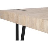 ADENA - Eettafel - Lichte houtkleur - 90 x 180 cm - MDF