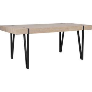 ADENA - Eettafel - Lichte houtkleur - 90 x 180 cm - MDF