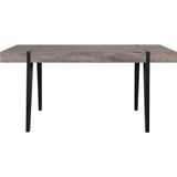 ADENA - Eettafel - Donkere houtkleur - 90 x 180 cm - MDF