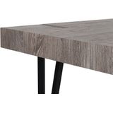 ADENA - Eettafel - Donkere houtkleur - 90 x 180 cm - MDF