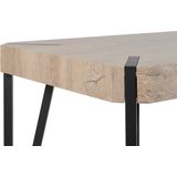 CAMBELL - Eettafel - Taupe Lichte houtkleur - 80 x 130 cm - MDF