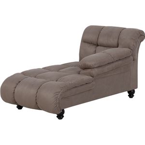 LORMONT - Chaise longue - Bruin - Linkerzijde - Polyester