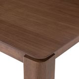 LOTTIE - Eettafel - Donkere houtkleur - 90 x 160 cm - MDF