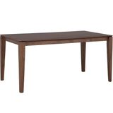 LOTTIE - Eettafel - Donkere houtkleur - 90 x 160 cm - MDF