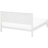 OLIVET - Tweepersoonsbed - Wit - 180 x 200 cm - Dennenhout