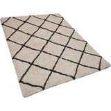 ADALAR - Shaggy vloerkleed - Beige - 160 x 230 cm - Polyester