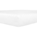 Schuimmatras polyester wit 140 x 200 cm afneembare hoes medium