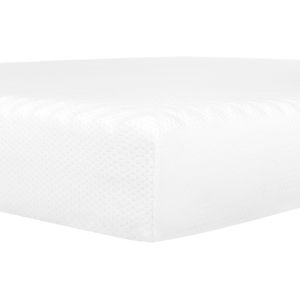 Schuimmatras polyester wit 160 x 200 cm afneembare hoes medium