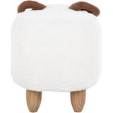 LAMB - Hocker - Wit - Polyester