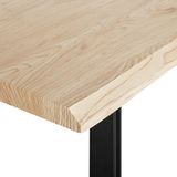 GRAHAM - Eettafel - Lichte houtkleur - 90 x 180 cm - MDF