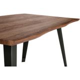Beliani - WITNEY - Eettafel - Donkere houtkleur - 90 x 160 cm - MDF