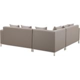 Beliani BELIZE - Loungeset voor 5 - Beige - Linkszijdig - Polyester