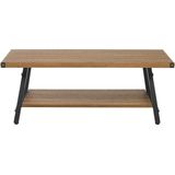 CARLIN - Salontafel - Donkere Houtkleur - MDF