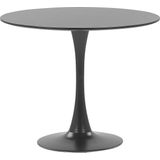 BOCA - Ronde Eettafel - Zwart - 90 cm - MDF