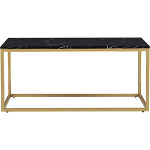 DELANO - Salontafel - Zwart/Goud - MDF