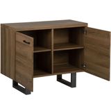 TIMBER - Sideboard - Donkere houtkleur - MDF