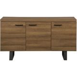 TIMBER L - Sideboard - Donkere houtkleur - MDF