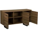 TIMBER L - Sideboard - Donkere houtkleur - MDF