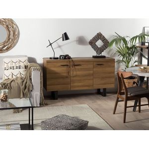 TIMBER L - Sideboard - Donkere houtkleur - MDF