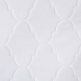Pocketveringmatras wit polyester 140 x 200 cm hard