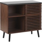 PERTH - Sideboard - Donkere houtkleur - MDF