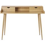 LENORA - Bureau - Lichte houtkleur - MDF