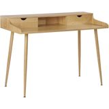 LENORA - Bureau - Lichte houtkleur - MDF