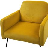 NARKEN - Fauteuil - Geel - Fluweel