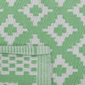 Beliani THANE - Buiten tapijt-Groen-Polypropyleen
