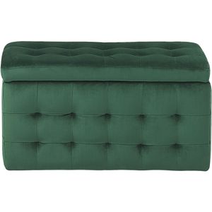 MICHIGAN - Ottomaan - Groen - Fluweel