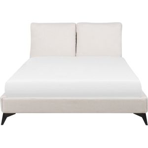 MELLE - Tweepersoonsbed - Beige - 160 x 200 cm - Chenille