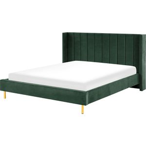 VILLETTE - Tweepersoonsbed - Groen - 180 x 200 cm - Fluweel
