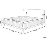 Boxspring Bed met Hoofdbord Zwart Kunstleer 160x200 cm incl. Topper & Matras Modern Glamorous Design