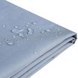 Regenhoes voor tuinkist grijs 169 x 66 x 69 cm gemaakt van polyester met PVC coating rechthoekig modern