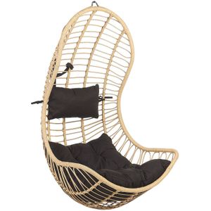 Beliani PINETO - Hangstoel - Beige - PE rotan