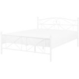 RODEZ - Tweepersoonsbed - Wit - 140 x 200 cm - Metaal