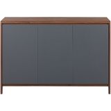 MEDFORT - Sideboard - Donkere houtkleur - Vezelplaat