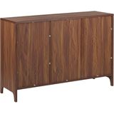 MEDFORT - Sideboard - Donkere houtkleur - Vezelplaat