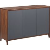 MEDFORT - Sideboard - Donkere houtkleur - Vezelplaat