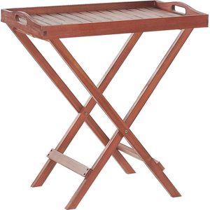 Beliani TOSCANA - Tuintafel - Donkere houtkleur - Acaciahout