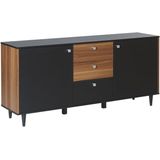 KURO - Sideboard - Zwart - Vezelplaat