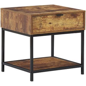 Beistelltisch Braun mdf Platte 45 x 40 x 45 cm Modern Vielseitig Multifunktional Wohnzimmer