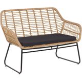 Beliani MINORI - Loungeset voor 4 - Beige - PE rotan