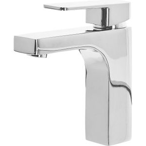 Wasserhahn Silber aus Messing Badezimmer/ Armaturen/ Badarmaturen Glänzender Klassischer Wasserhahn Modernes Design