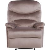 Beliani ESLOV  - TV-fauteuil - Beige - Fluweel